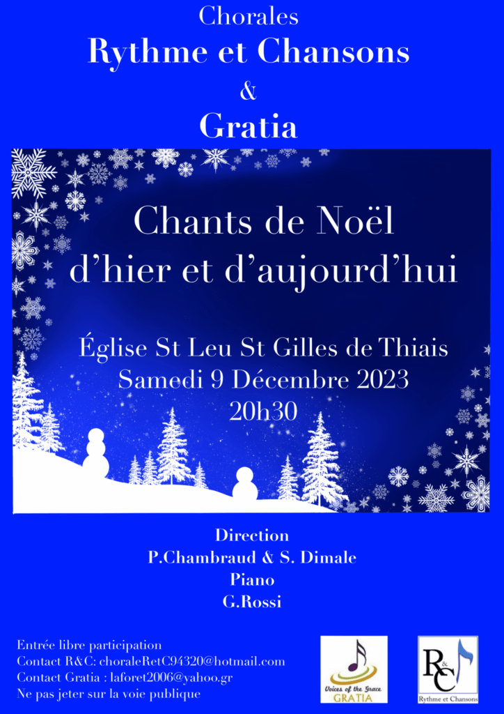 Chorale de Noël à Thiais